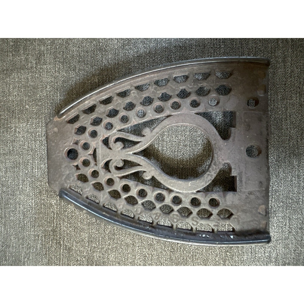 Antique/Vintage Sad Iron Trivet Rustic Primitive Footed Cast Iron Ironing Trivet